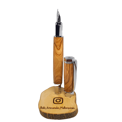 Pluma Hex. Magnética | Olivo | Bolis Artesanales Mallorquines